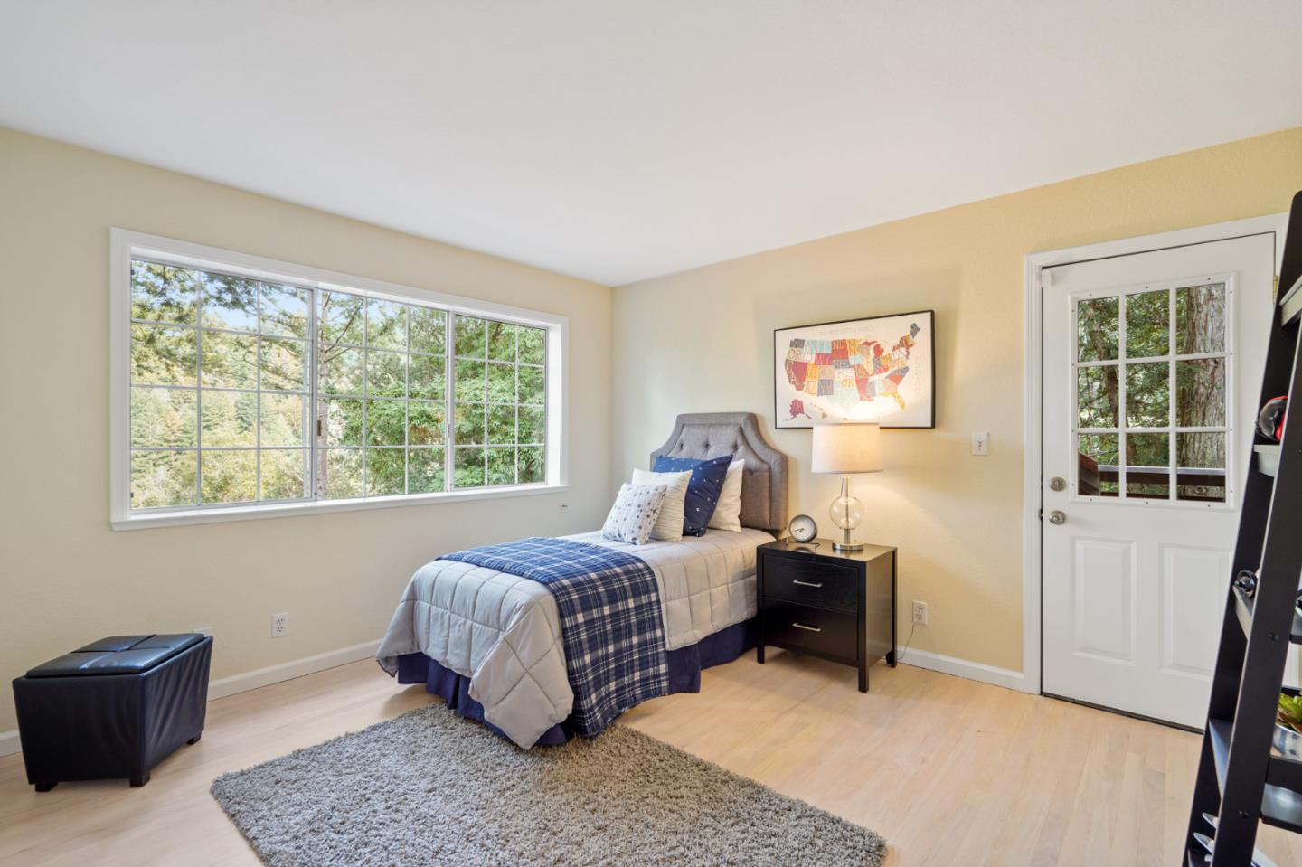 176 Swett Road Woodside, CA 94062 - Photo 26 of 39 a bedroom with a bed and a window