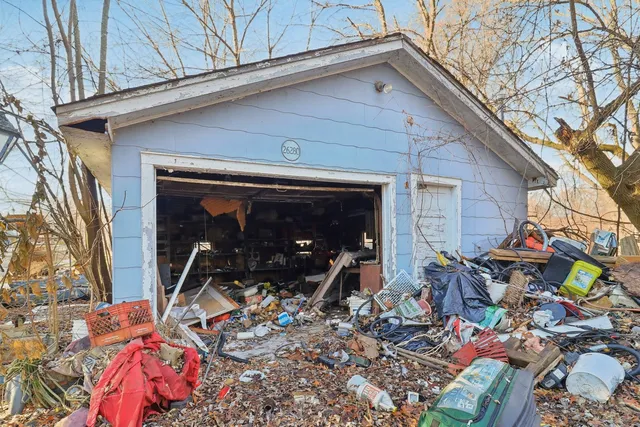 a view of outdoor space with seating