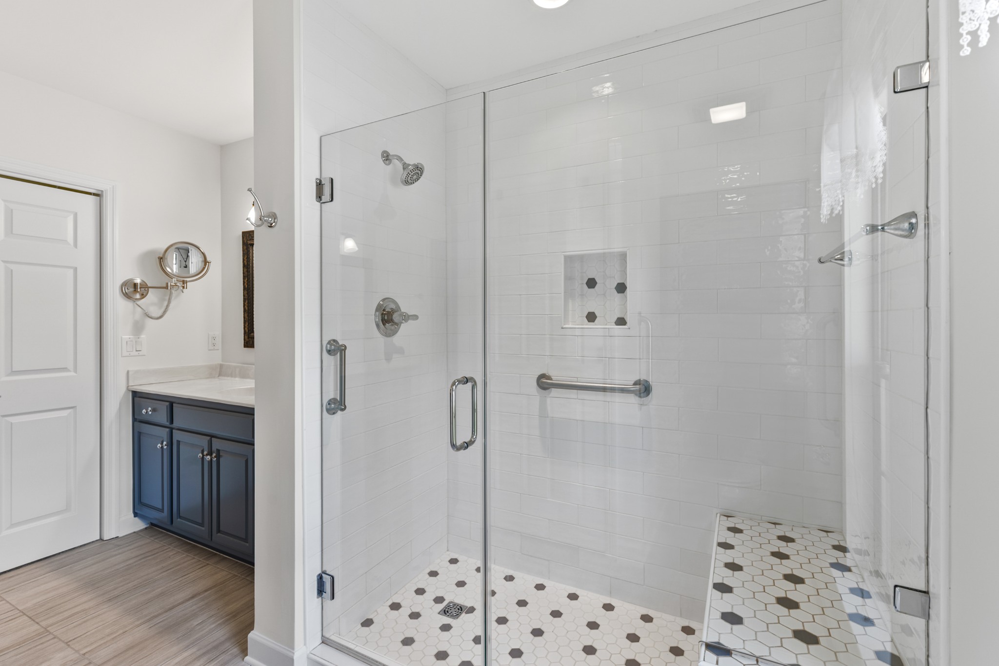 8090 Sunrise Circle Franklin, TN 37067 - Photo 32 of 57 a bathroom with a shower and a sink