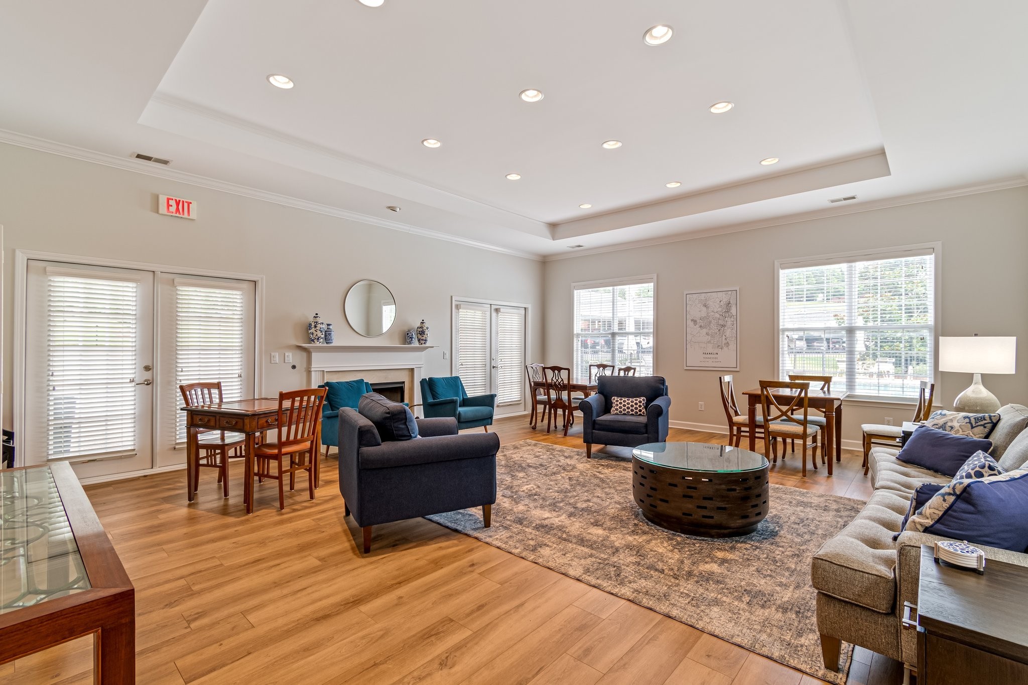8090 Sunrise Circle Franklin, TN 37067 - Photo 54 of 57 a living room with furniture and wooden floor