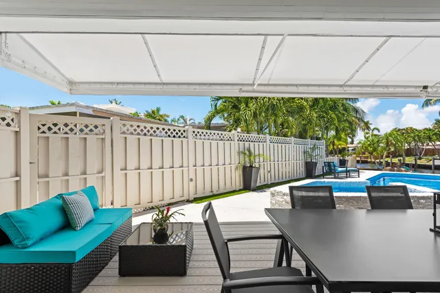 a view of outdoor space with swimming pool