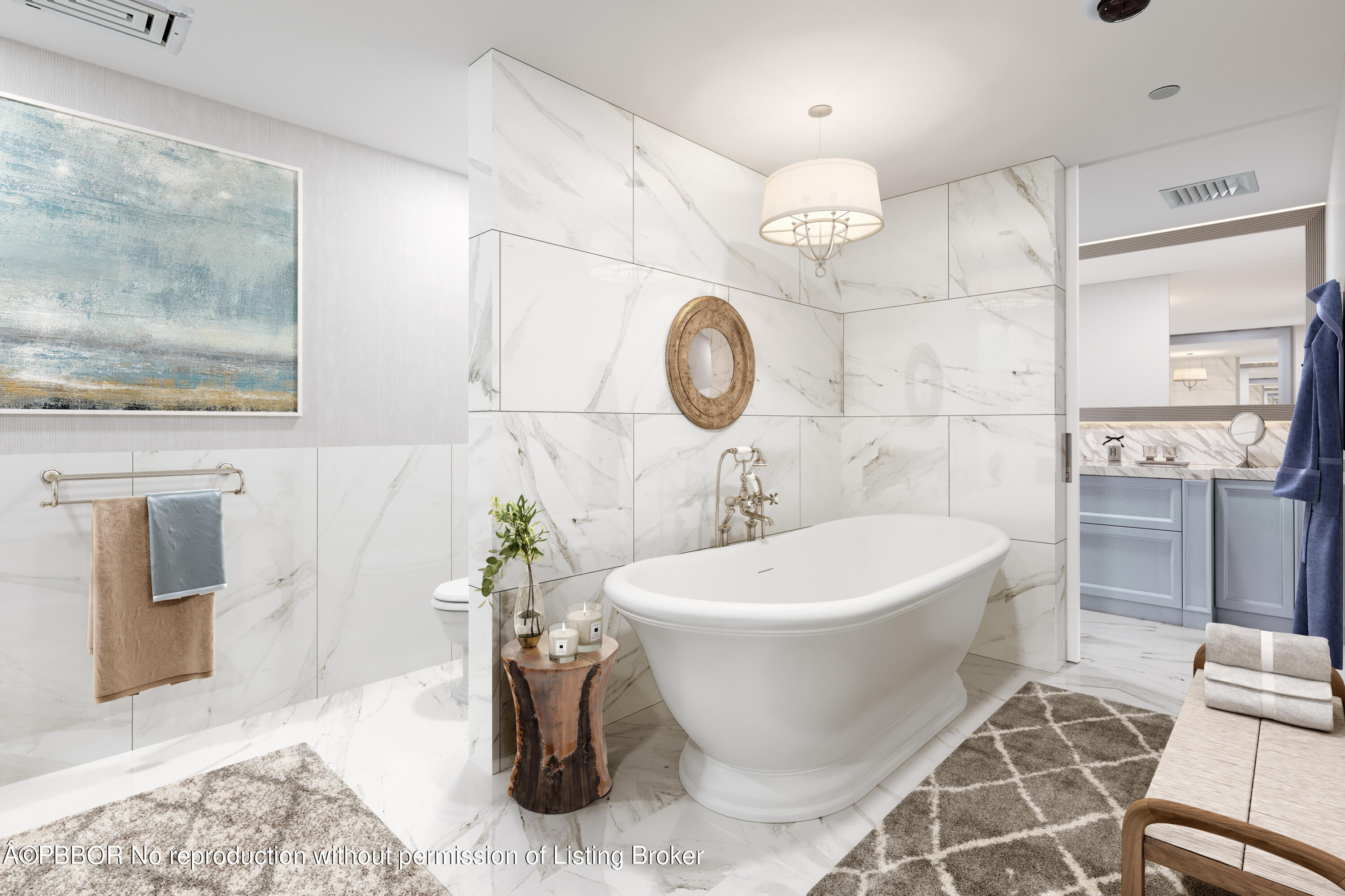 2 North Breakers Row, Unit S43 Palm Beach, FL 33480 - Photo 14 of 37 a bathroom with a sink a toilet and mirror