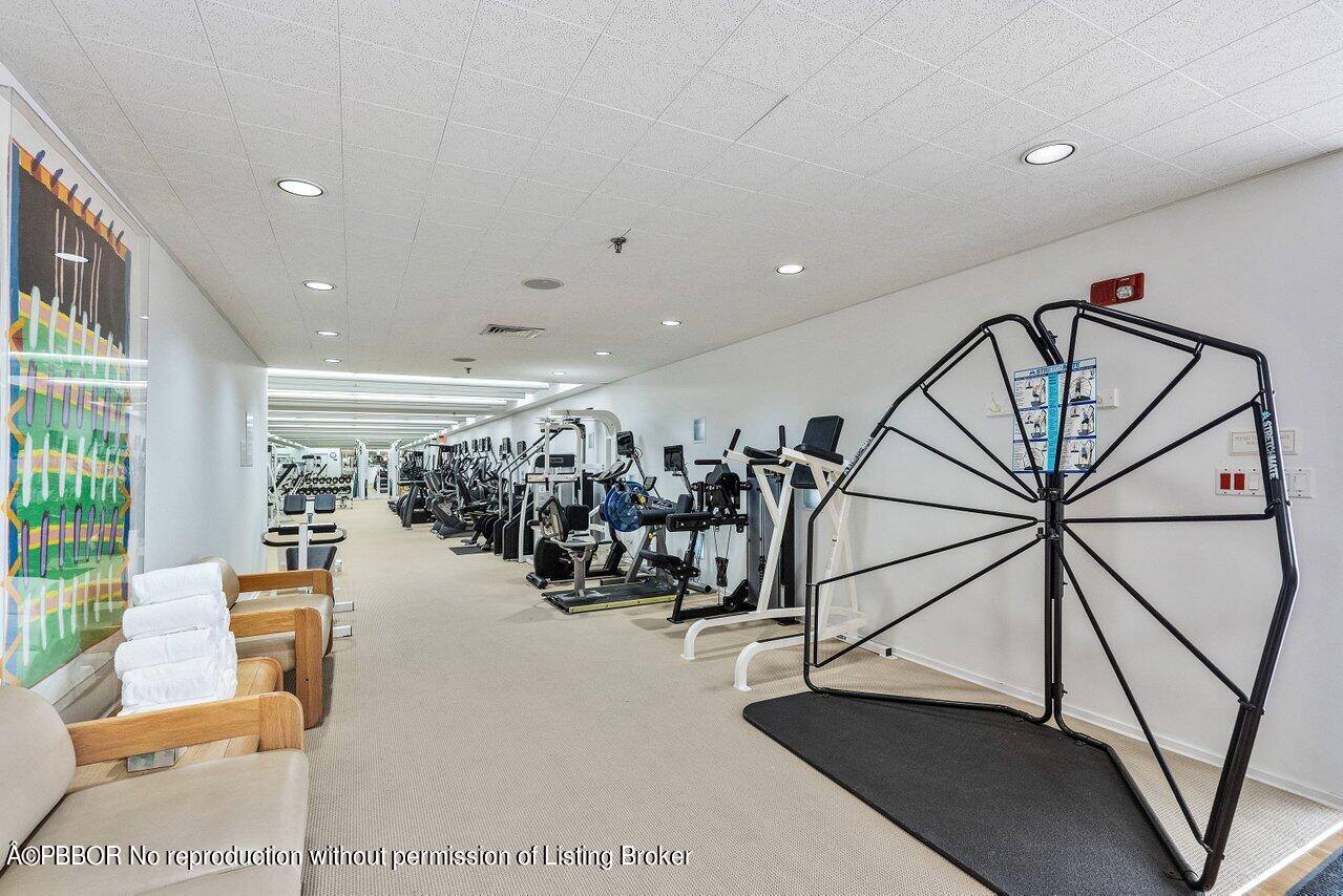 2 North Breakers Row, Unit S43 Palm Beach, FL 33480 - Photo 21 of 37 a view of a room with gym equipment