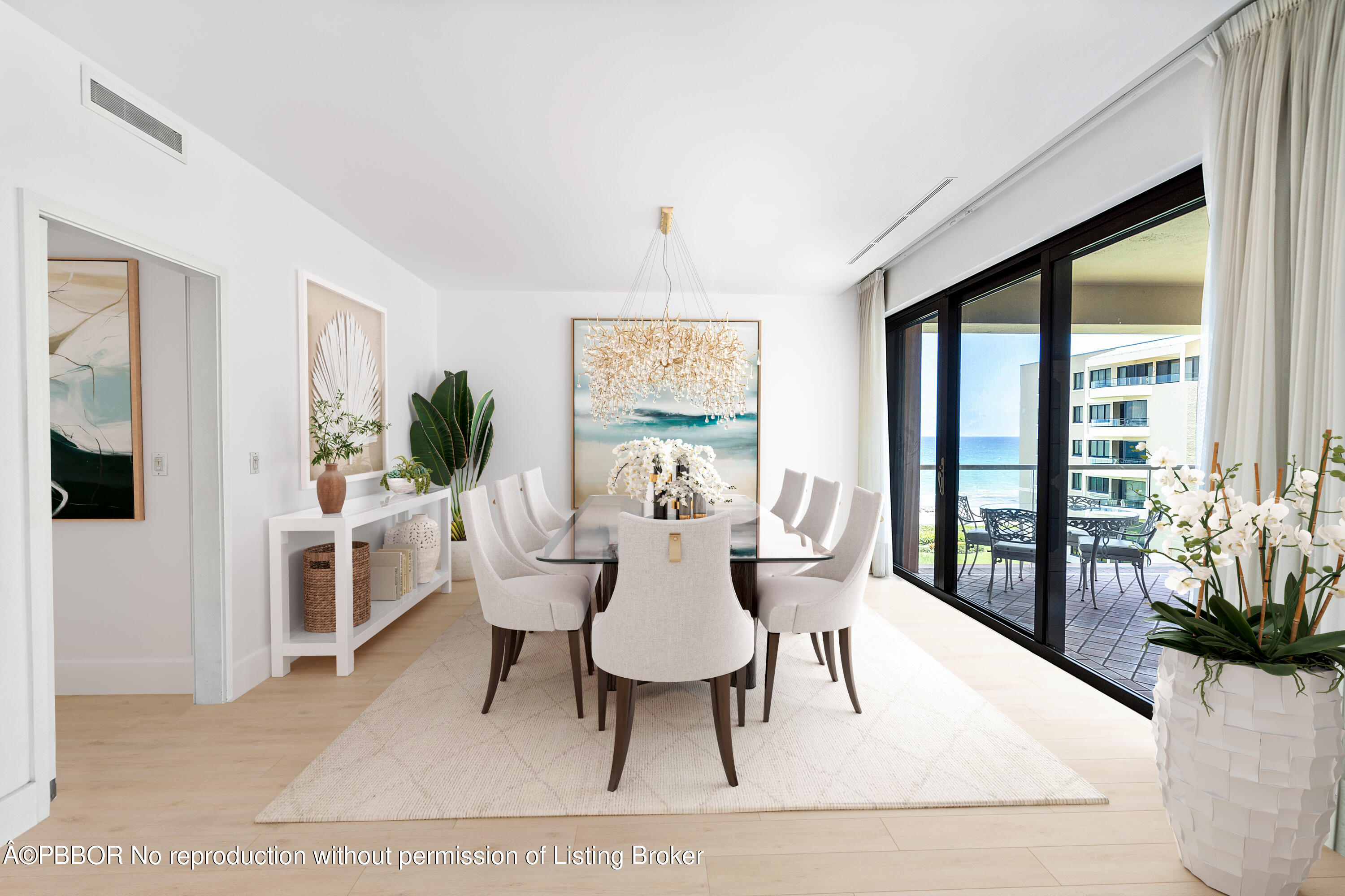 2 North Breakers Row, Unit S43 Palm Beach, FL 33480 - Photo 10 of 37 a view of a dining room with furniture window and wooden floor