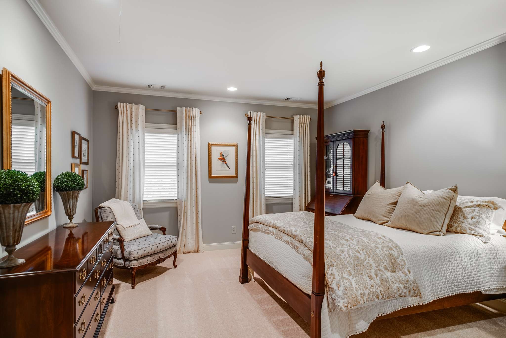 1539 Palmer Road Lebanon, TN 37090 - Photo 49 of 70 a bedroom with a bed and flat screen tv