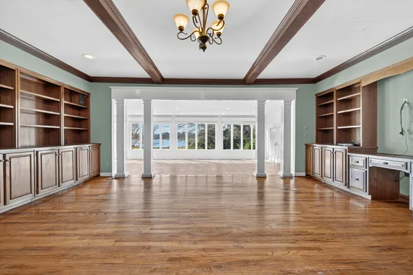 a open kitchen with cabinets a sink and dishwasher