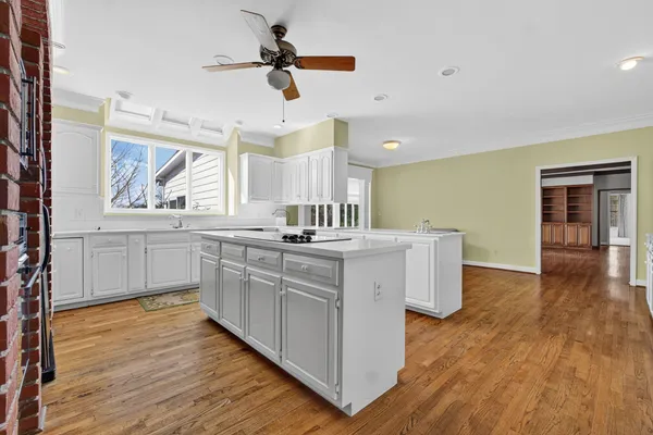 a view of a livingroom with a flat screen tv