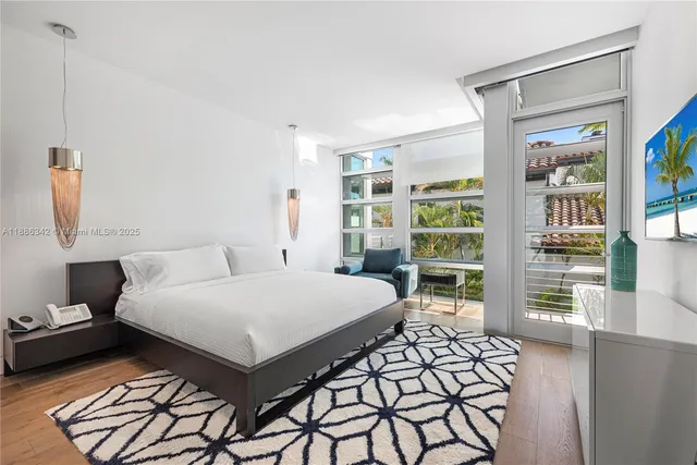 a view of a city with an ocean view