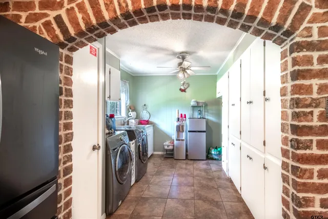 a view of storage and utility room