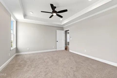 a view of small space with wooden floor