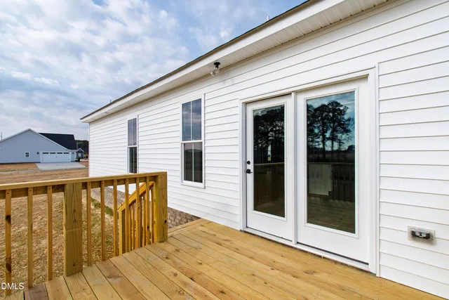a view of a house with a balcony