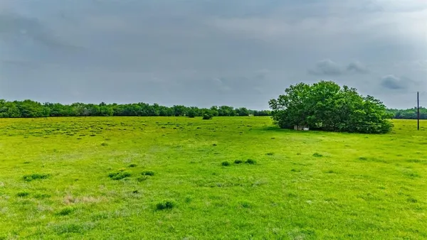a view of yard with swimming pool and green space