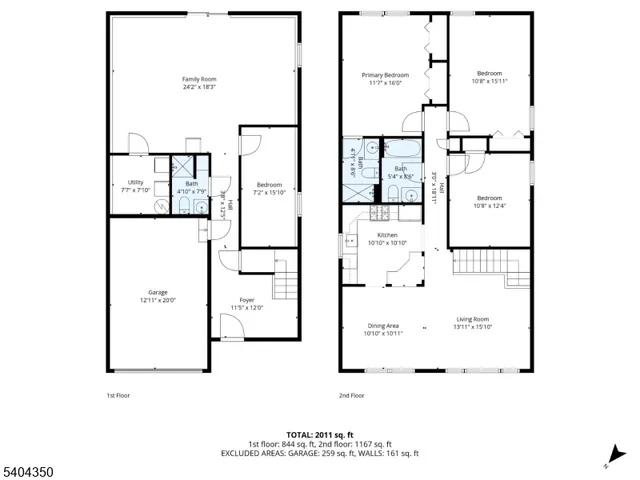 a house view with a trees