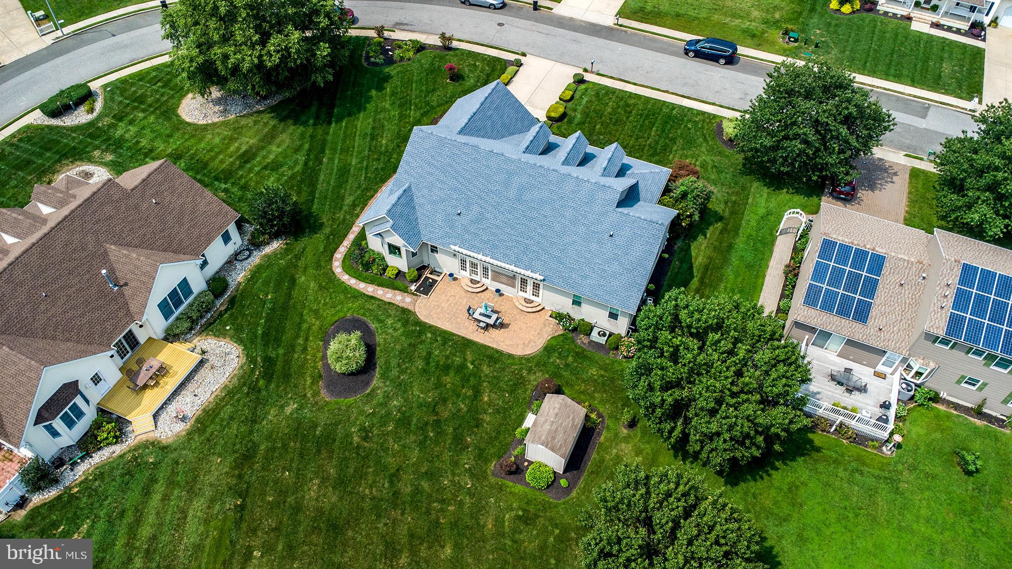 7 Meghans Way Pennsville, NJ 08070 - Photo 25 of 30 an aerial view of a house with garden space and street view