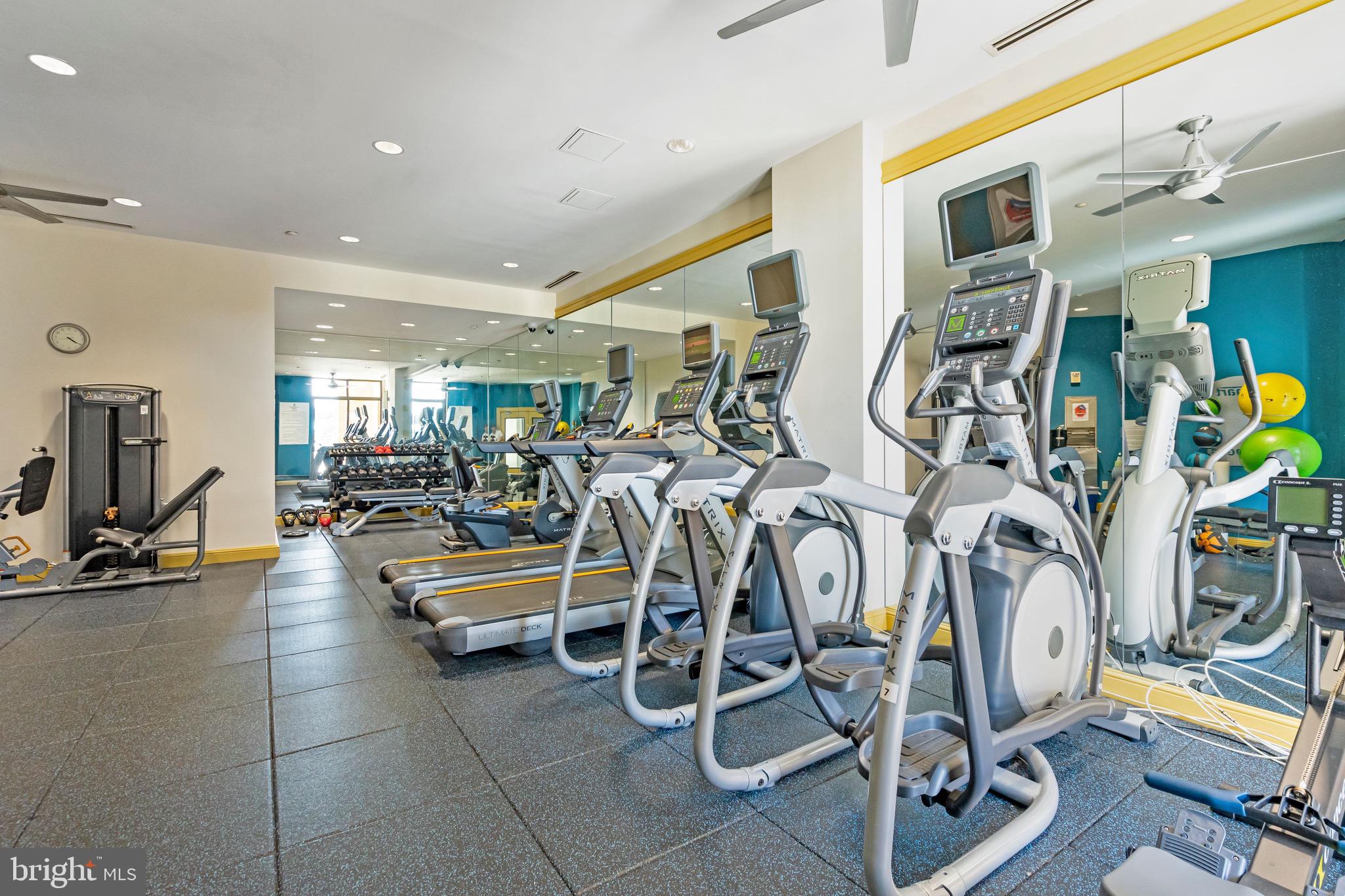 2720 South Arlington Mill Drive, Unit 1102 Arlington, VA 22206 - Photo 25 of 28 a view of a room with gym equipment