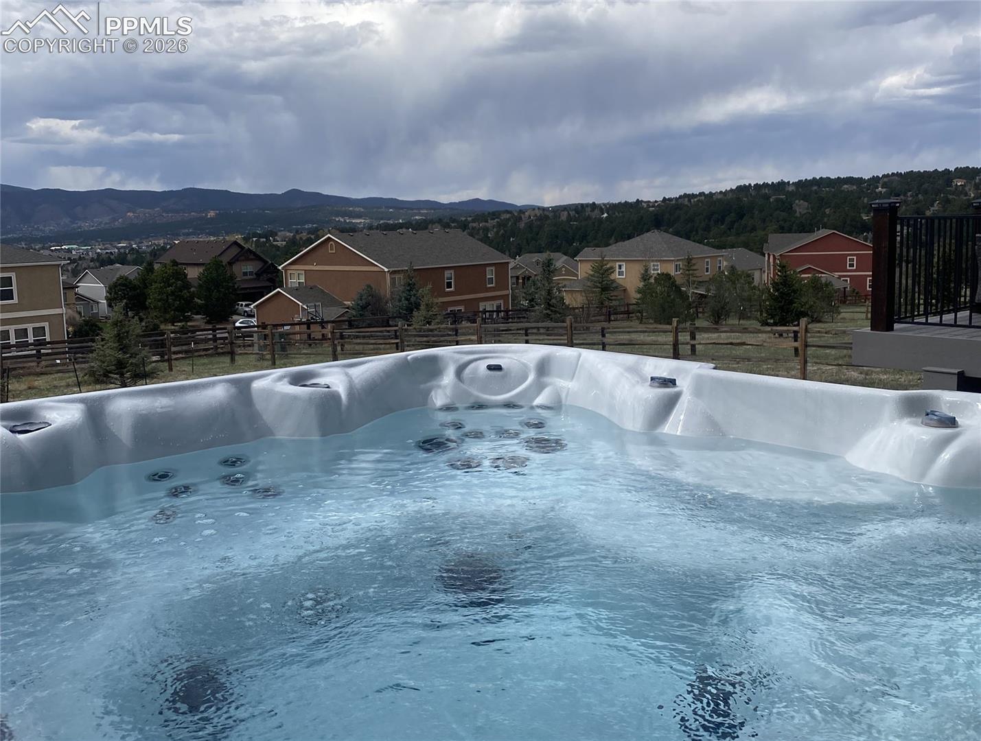 17840 New London Road Monument, CO 80132 - Photo 33 of 42 Relax in the hot tub with this spectacular view