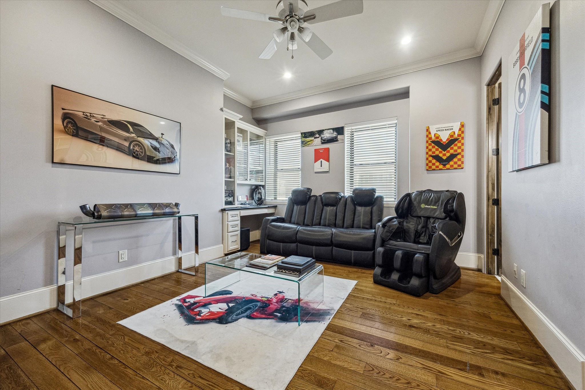 4119 Allen Street Houston, TX 77007 - Photo 32 of 49 a living room with furniture and a rug