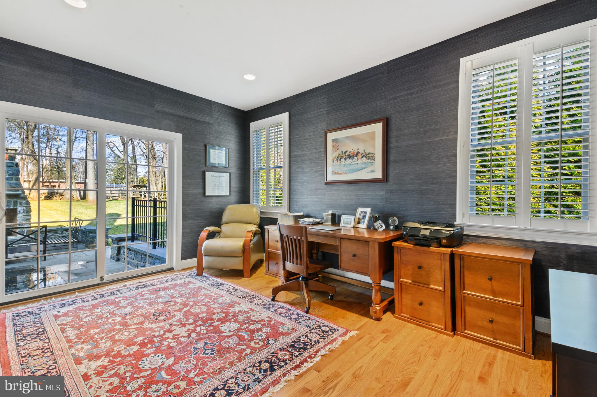 333 Exeter Road Devon, PA 19333 - Photo 17 of 39 Office/Den with sliding glass doors to back patio
