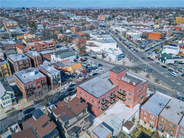an aerial view of a city