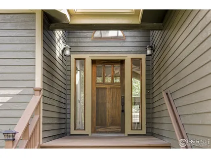 a view of wooden deck