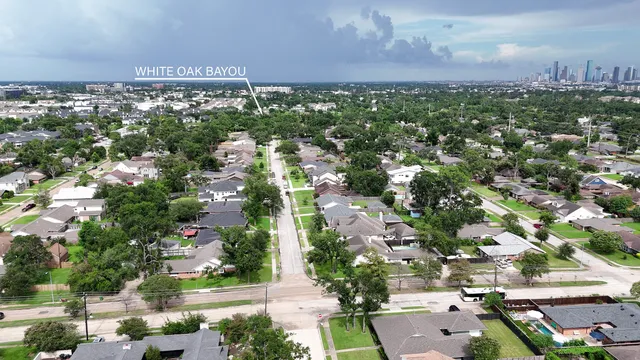 an aerial view of a city