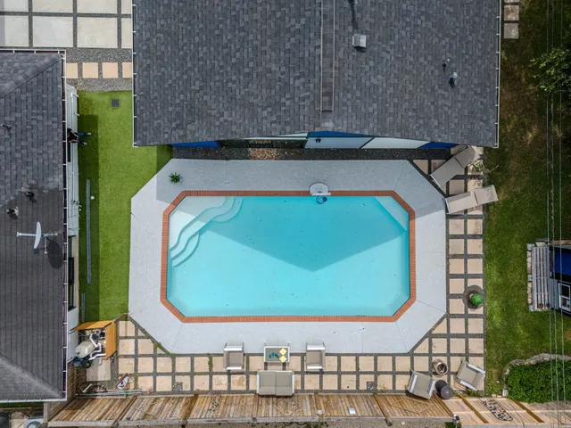 a view of a wooden door