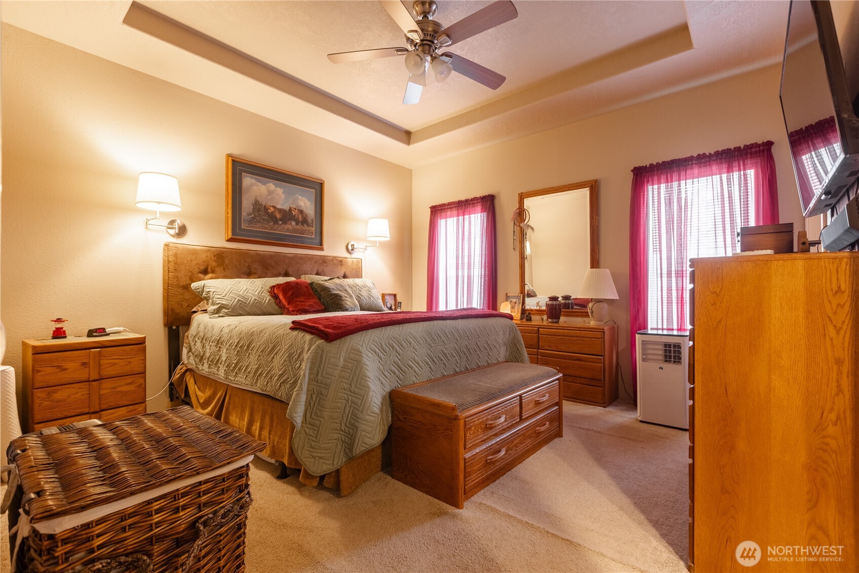 20 Northeast Mallard Way Hoodsport, WA 98548 - Photo 10 of 23 a bedroom with a bed and wooden floor