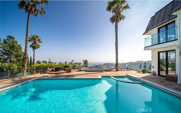 a view of a balcony with lake view and ocean view