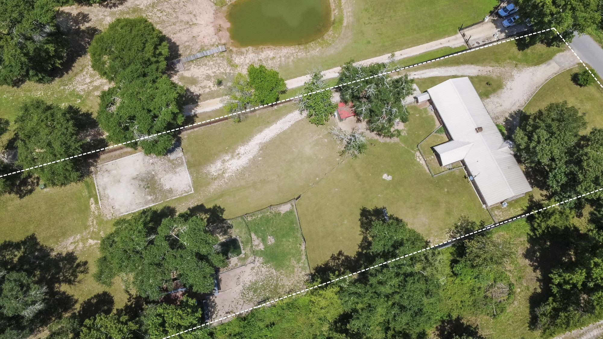 891 Lower Vann Road Coldspring, TX 77331 - Photo 8 of 23 an aerial view of a house