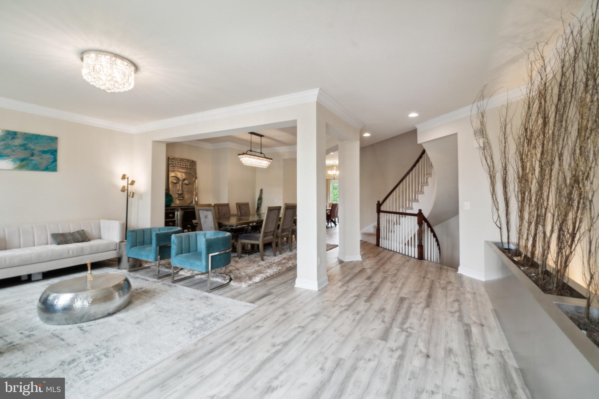 22201 Falling Terrace Ashburn, VA 20148 - Photo 6 of 26 Elegant entryway with modern design elements.