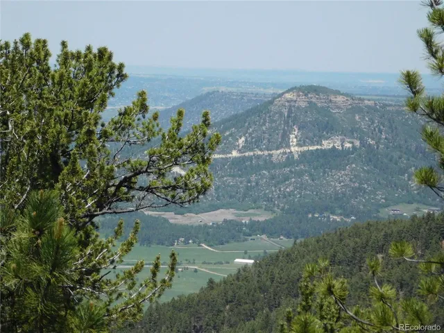 a view of a lake with a mountain