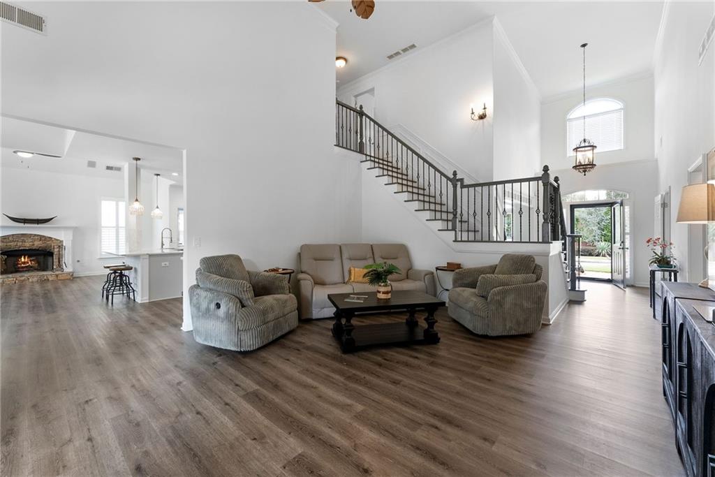 820 Nob Ridge Drive Southwest Marietta, GA 30064 - Photo 23 of 45 a living room with furniture and wooden floor