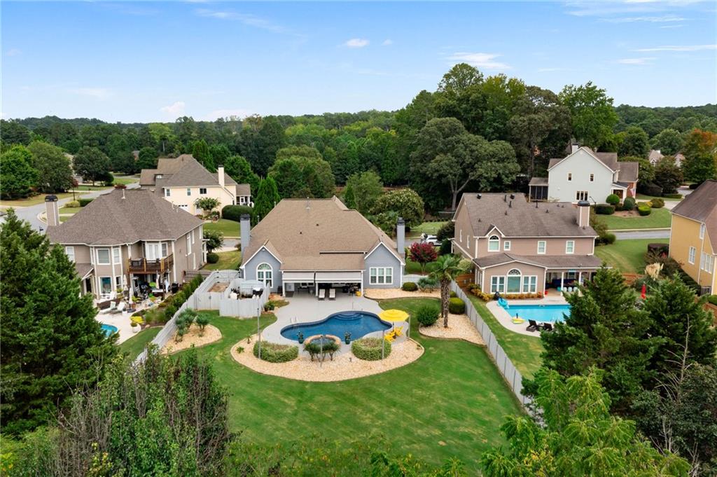 820 Nob Ridge Drive Southwest Marietta, GA 30064 - Photo 5 of 45 an aerial view of residential houses with outdoor space and trees