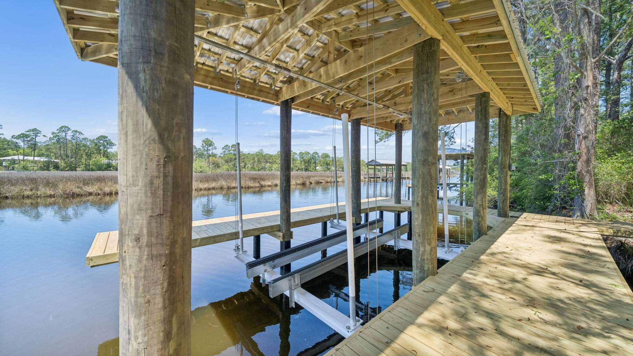 785 Old Ferry Road Santa Rosa Beach, FL 32459 - Photo 47 of 56 a view of a balcony with lake view and a ocean view