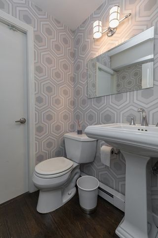 a bathroom with a sink and a toilet