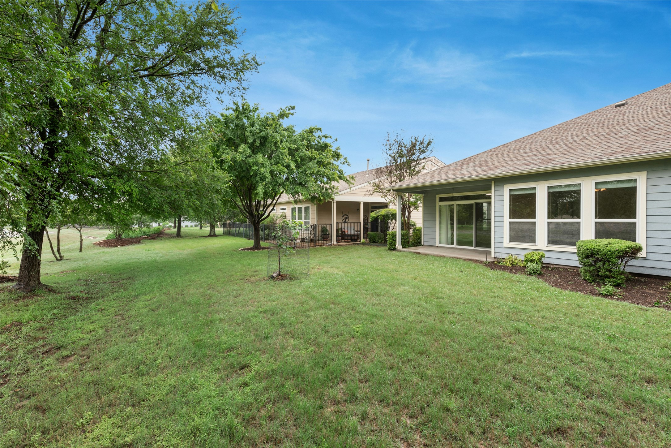 111 Hampton Circle Georgetown, TX 78633 - Photo 28 of 34 a view of a house with a backyard