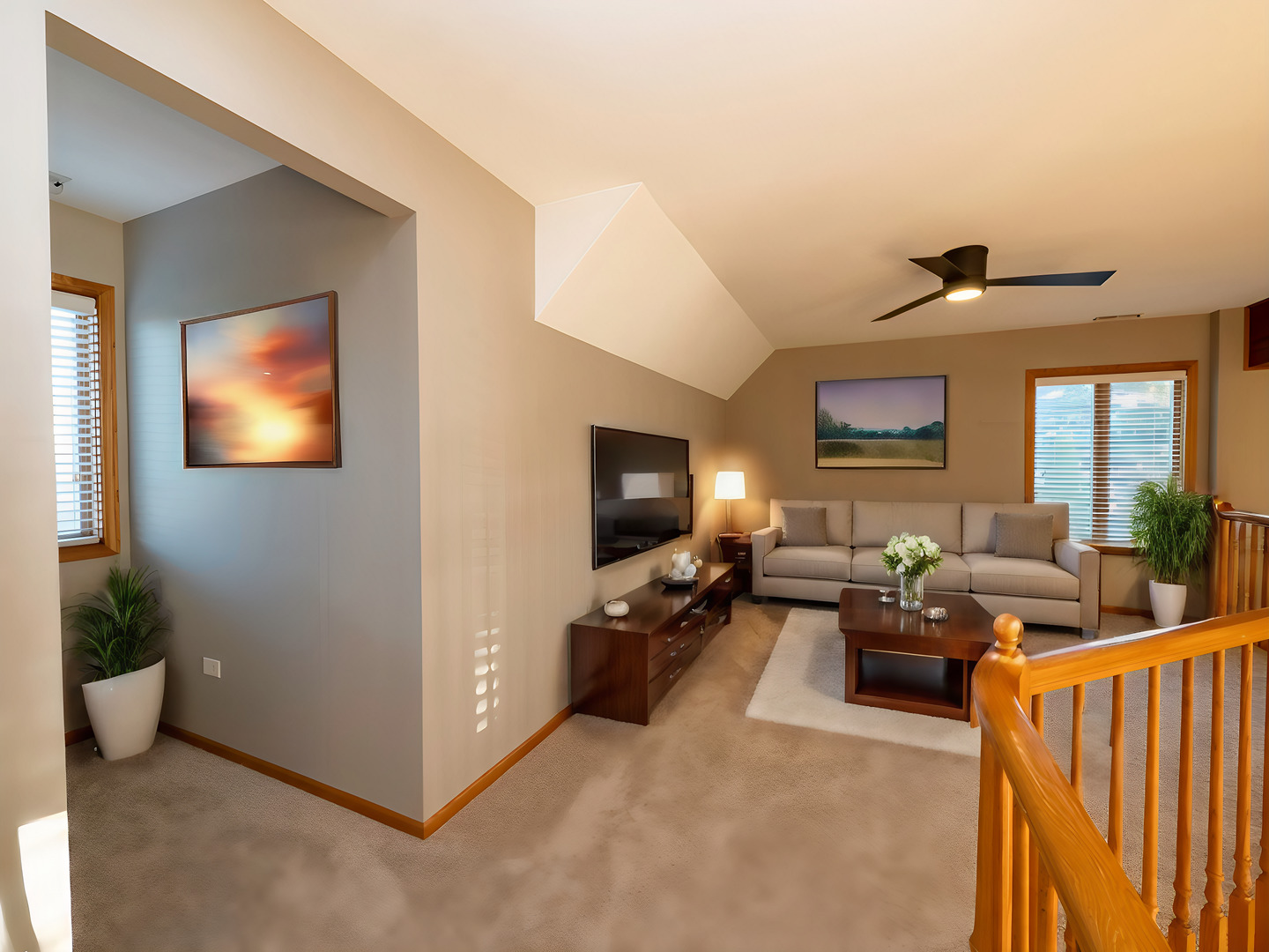 13310 Derby Road Lemont, IL 60439 - Photo 30 of 48 a living room with furniture and a flat screen tv