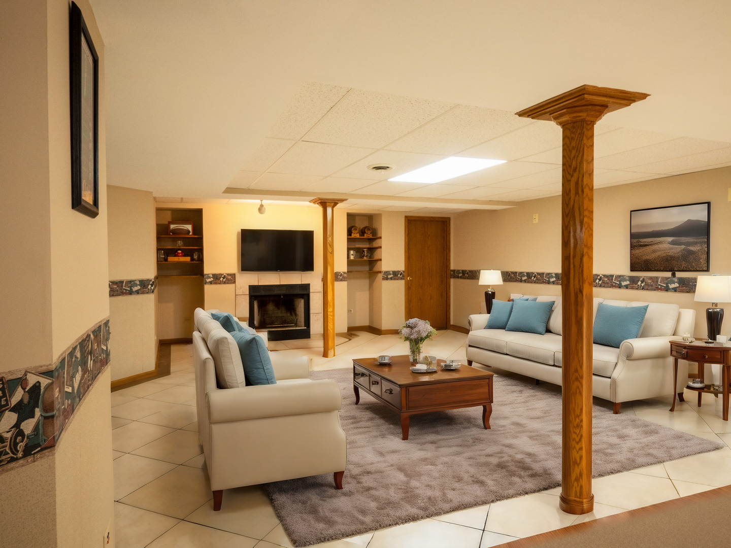 13310 Derby Road Lemont, IL 60439 - Photo 35 of 48 a living room with furniture and a flat screen tv