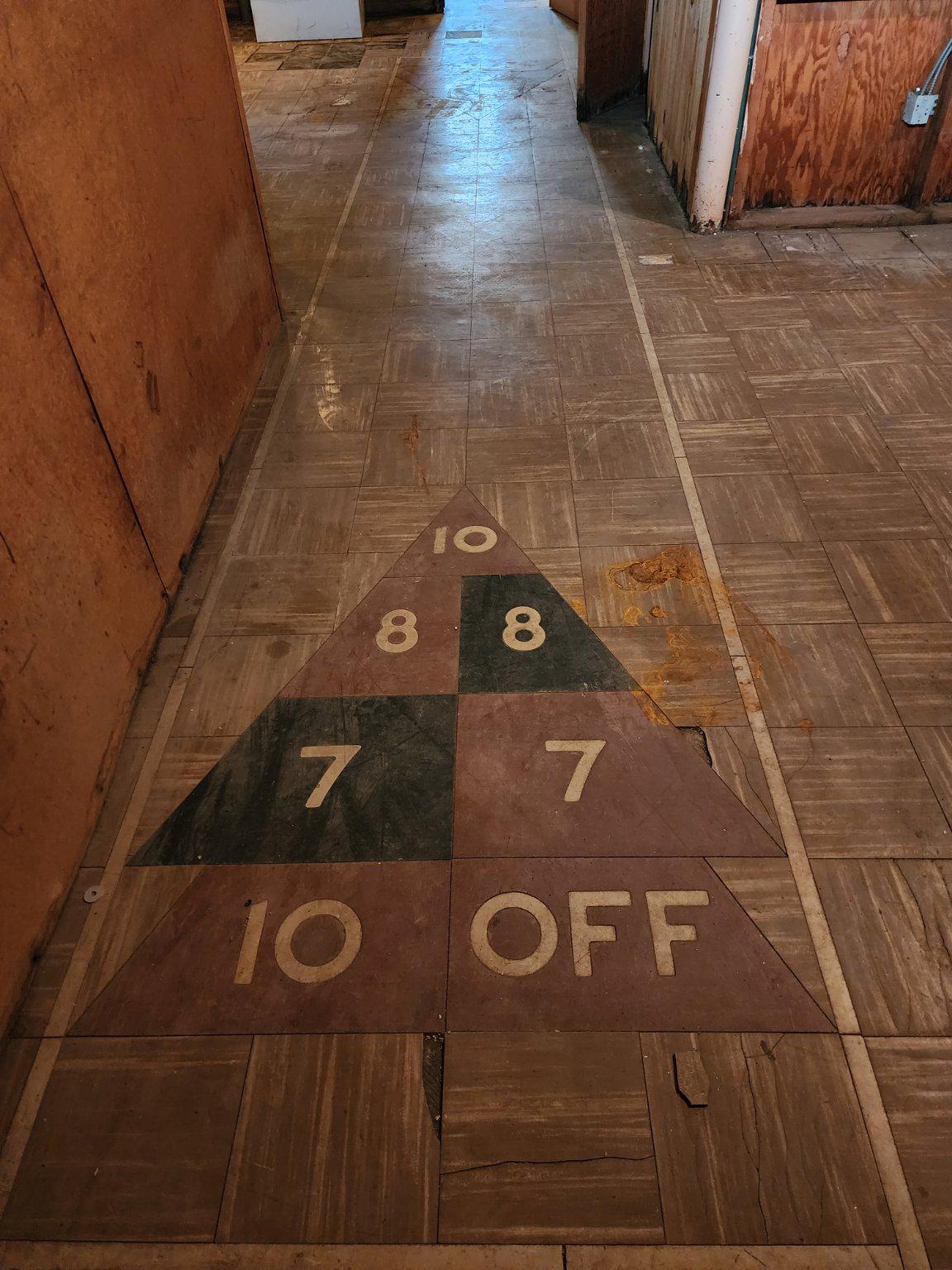 9709 Admiralty Drive Silver Spring, MD 20910 - Photo 32 of 39 Vintage game floor design in basement.