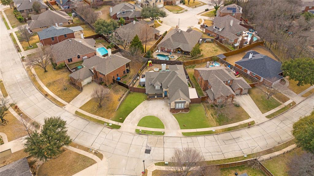 5914 Ambassador Lane Rowlett, TX 75089 - Photo 39 of 40 an aerial view of residential houses with outdoor space
