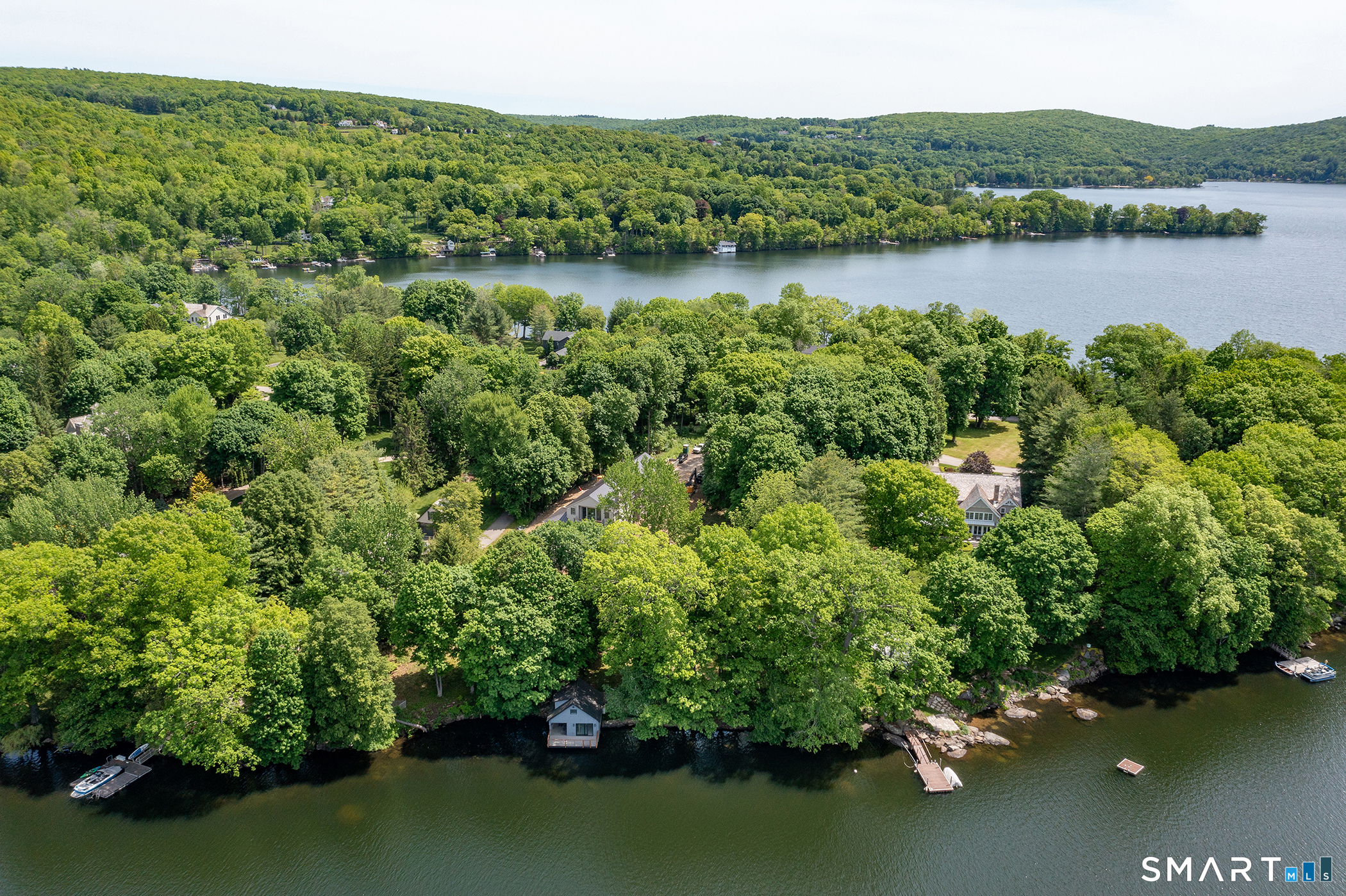 40 Arrow Point Road Warren, CT 06777 - Photo 16 of 16 Aerial Showing Location on Arrow Point
