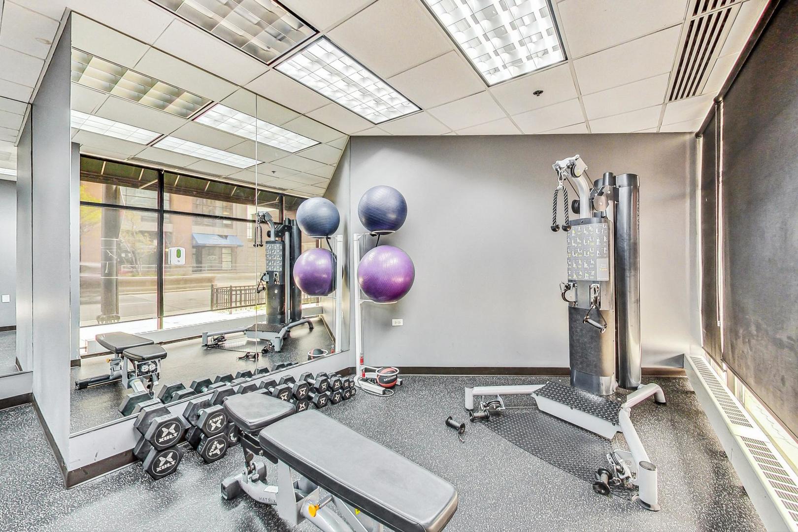 1529 South State Street, Unit 14J Chicago, IL 60605 - Photo 23 of 30 a room with gym equipment