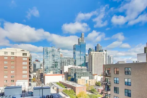 a city view with lot of high rise buildings