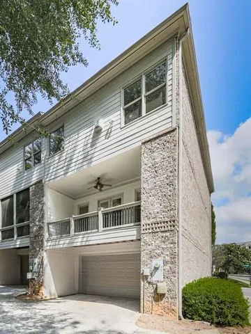 a view of a swimming pool and outdoor space