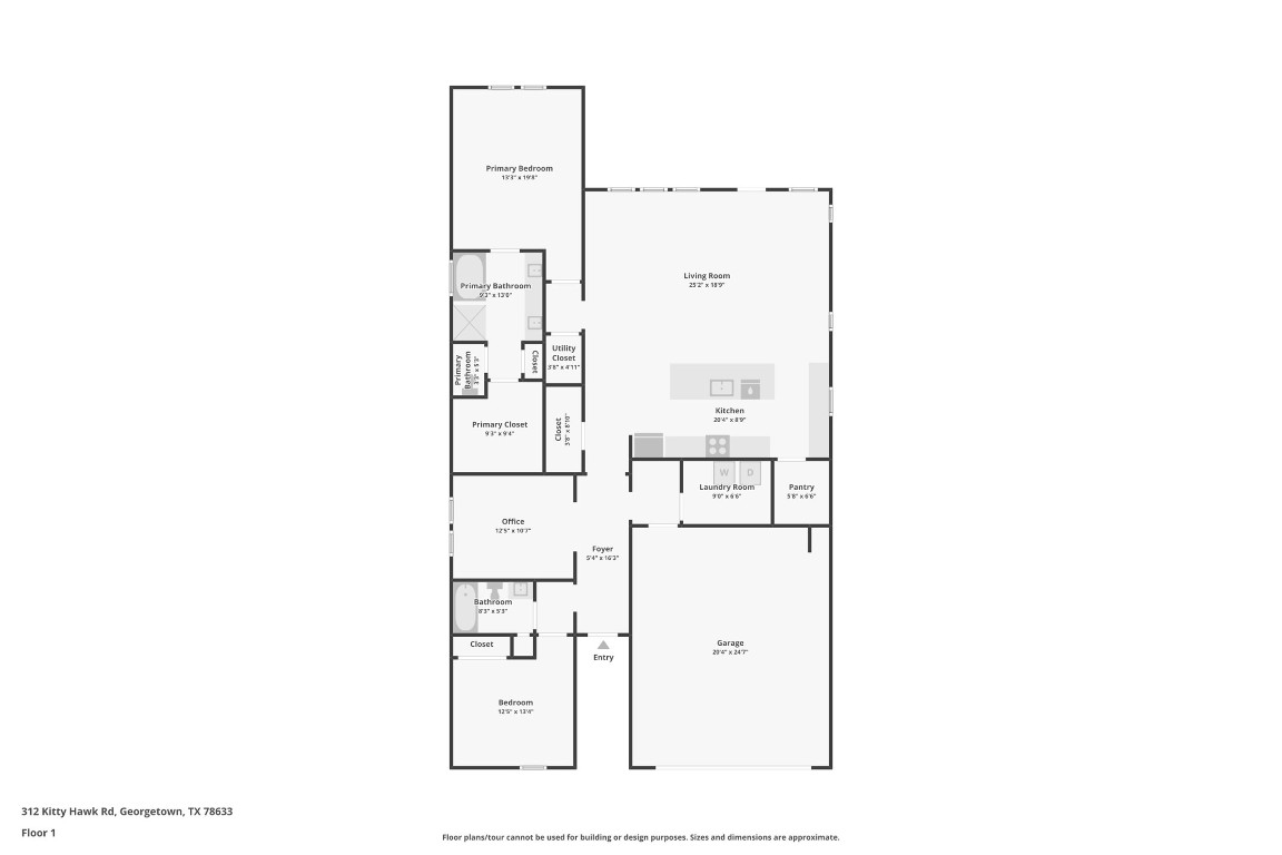 312 Kitty Hawk Road Georgetown, TX 78633 - Photo 37 of 37 a picture of floor plan
