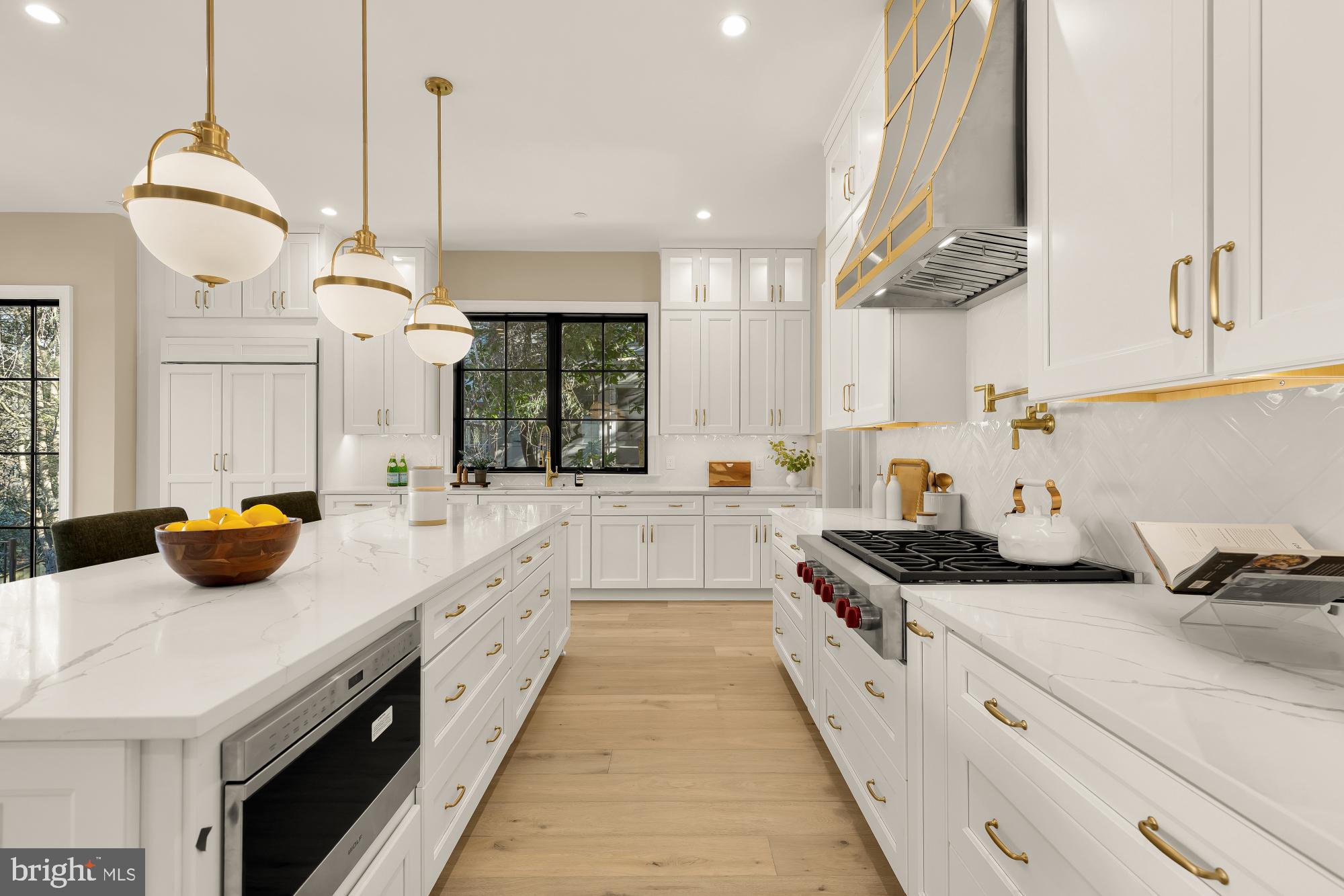 2733 Chesapeake Street Northwest Washington, DC 20008 - Photo 32 of 97 a spacious kitchen with stainless steel appliances granite countertop a sink a stove and a wooden floors