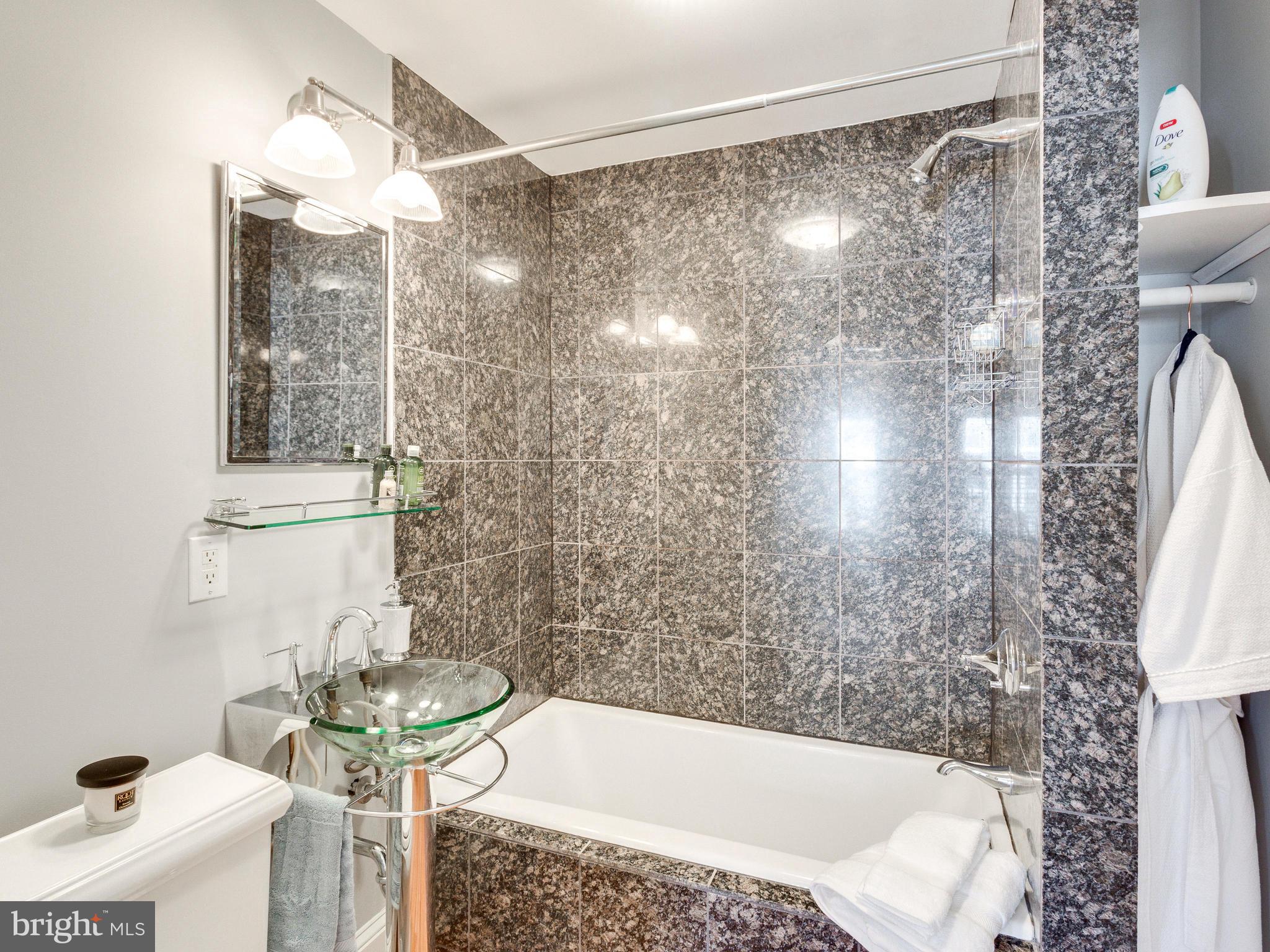 1107 Russell Road Alexandria, VA 22301 - Photo 19 of 29 a bathroom with a shower and a sink