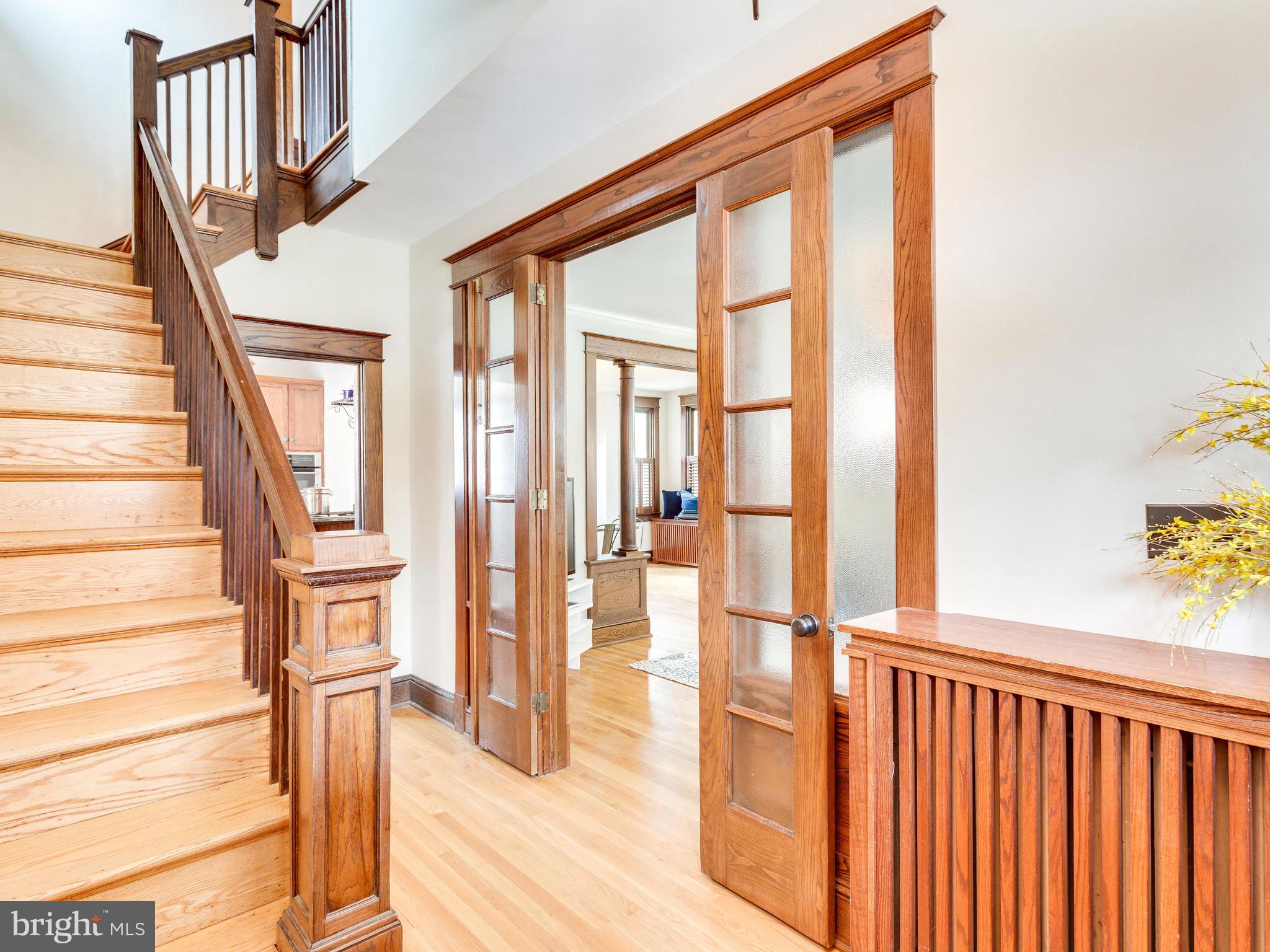 1107 Russell Road Alexandria, VA 22301 - Photo 4 of 29 a view of an entryway with wooden floor and door