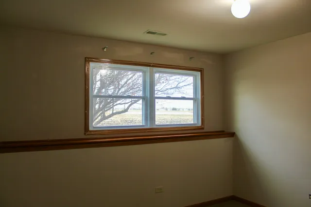 a view of a window in a room