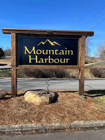 a view of a wooden door